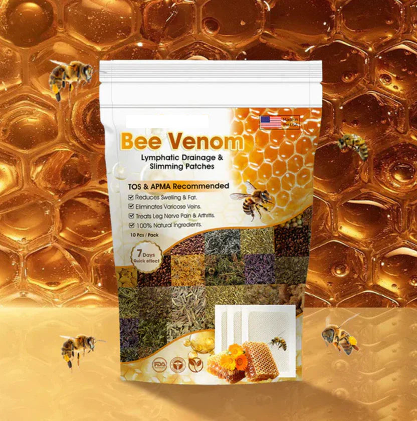 Bee Venom Lymphatic Drainage & Slimming Foot Patches (Set of 10 Patches)